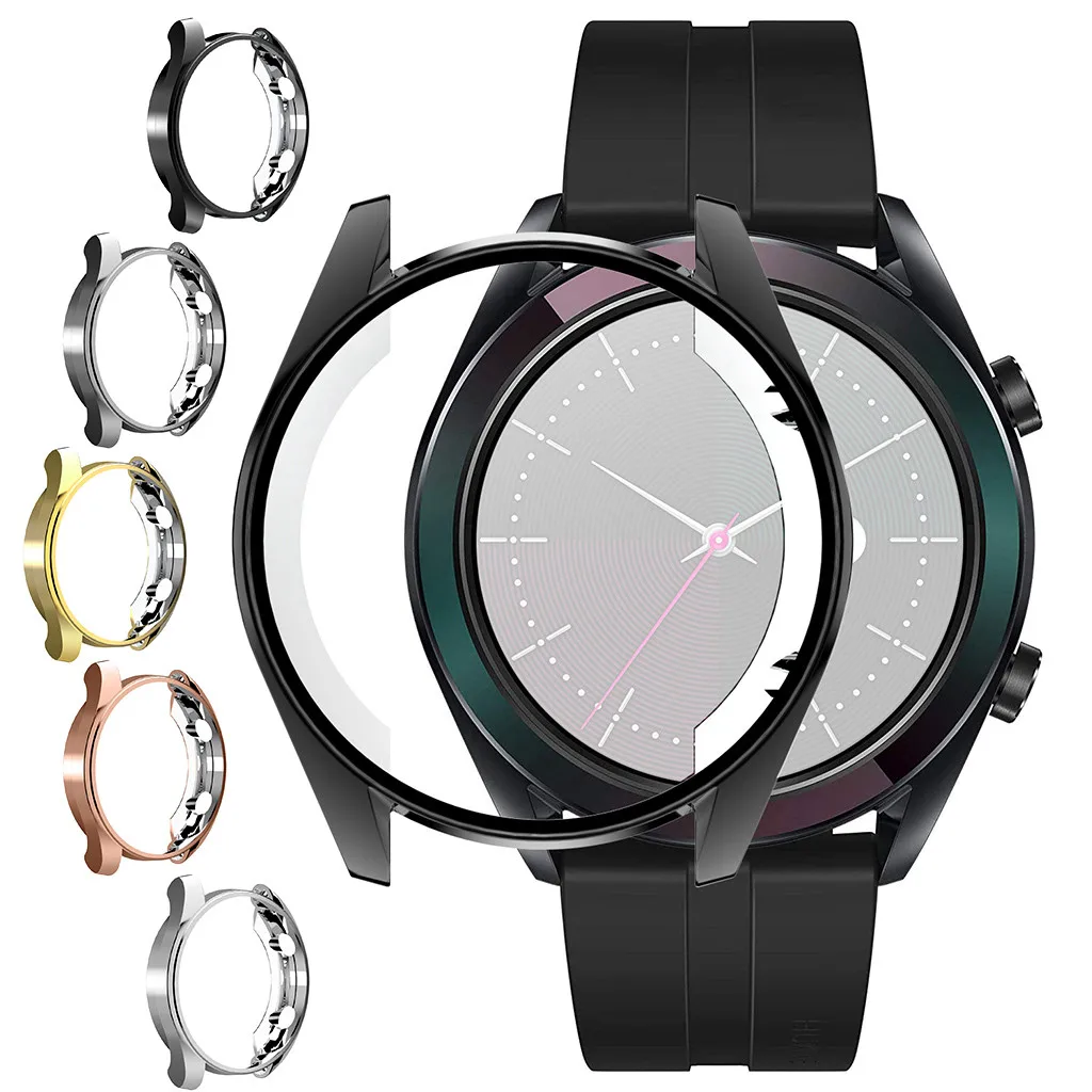 

Soft TPU Protective Case for Huawei Watch GT 42mm Watch Ultra-thin All-Around Protector Cover Shell Accessories Strap #P3