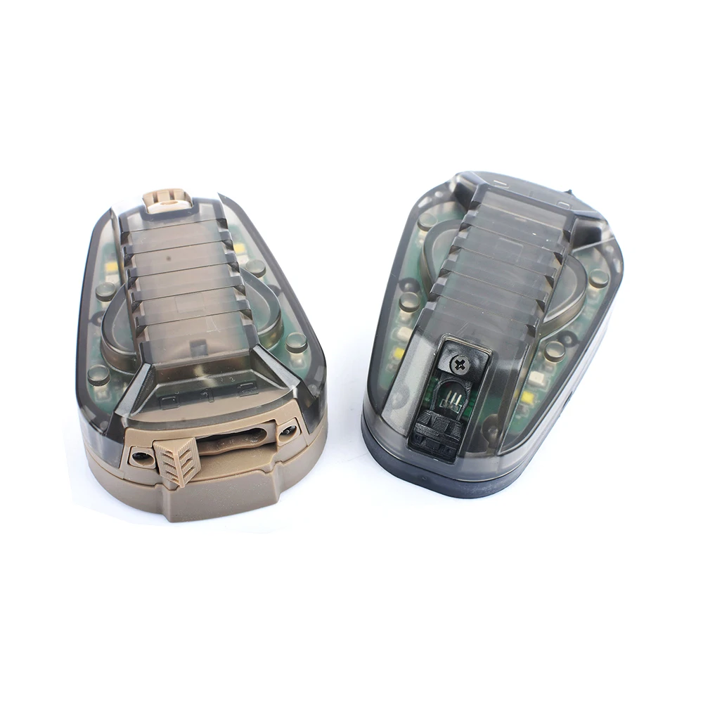  WADSN Airsoft Hel-Star 6 Helmet Signal IR Green/Red Strobe Flash light Helmet Light Tactical Milita