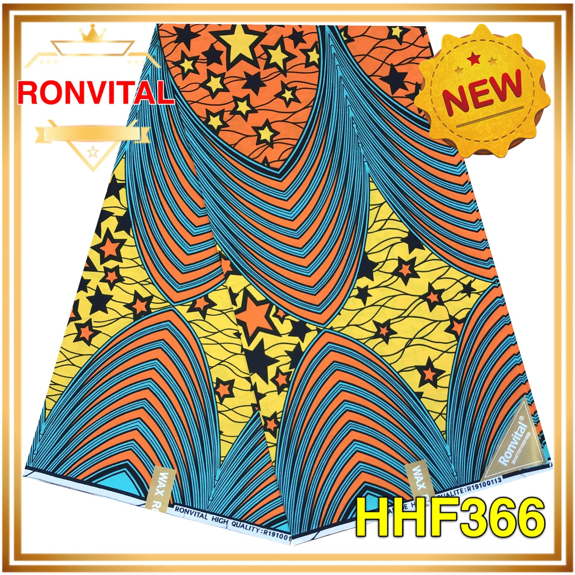 Ткань RONVITAL, восковая Ткань, хлопок, сделай сам, материал Анкара, Ткань 6 ярдов/шт,, Женская ткань