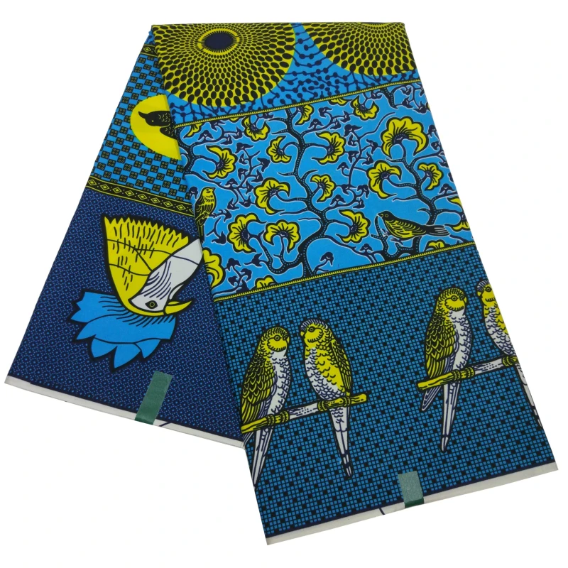 Африканская ткань Анкара ткань Африканская настоящая восковая печать гхановый Воск Печать Ткань телас лоскутное algodon Высокое качество 6 ярдов