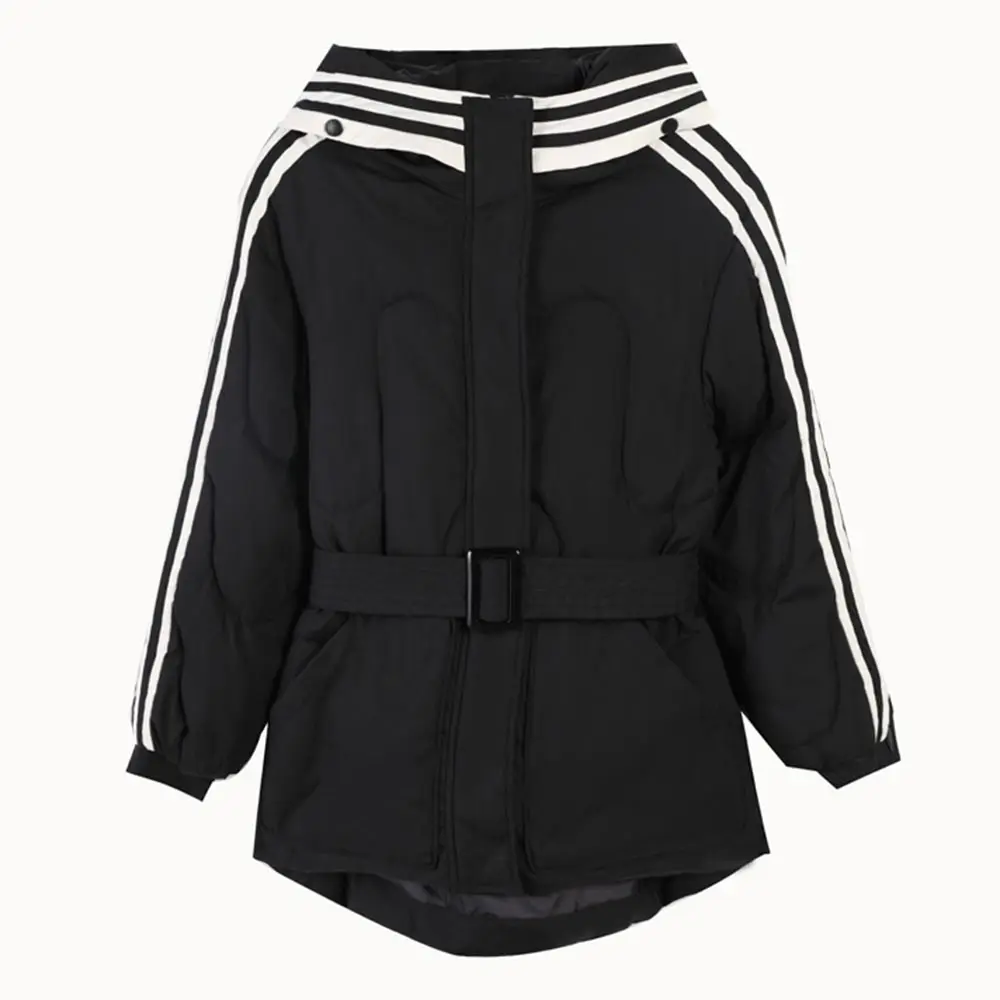 PinkyIsBlack Повседневная Женская однотонная стеганая куртка короткая осенне-зимняя куртка женские пальто с капюшоном женские стеганые парки с карманами