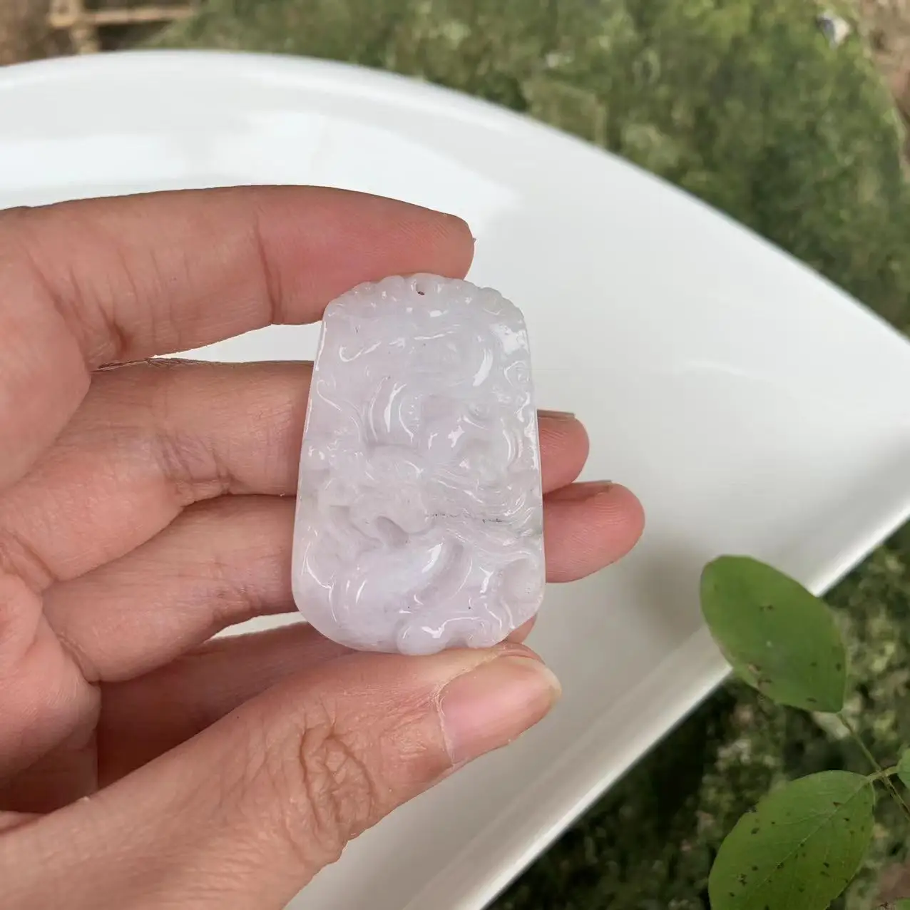 30*26MM Real Natural Burma Jade dragon Necklace Pendant green Myanmar jade women children jewelry Good Luck Best Gift