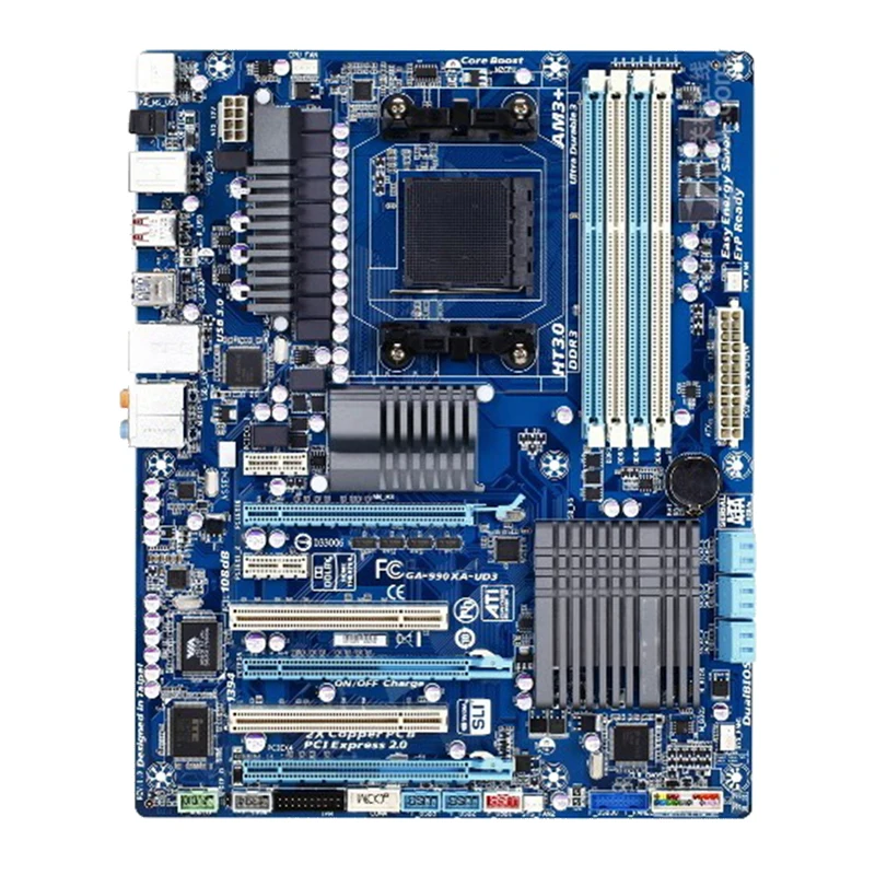 

For Gigabyte 990XA-UD3 Desktop motherboard AMD 990X chipset Socket AM3/AM3+ ATX DDR3 32GB SATA3.0 USB3.0 100% tested intact