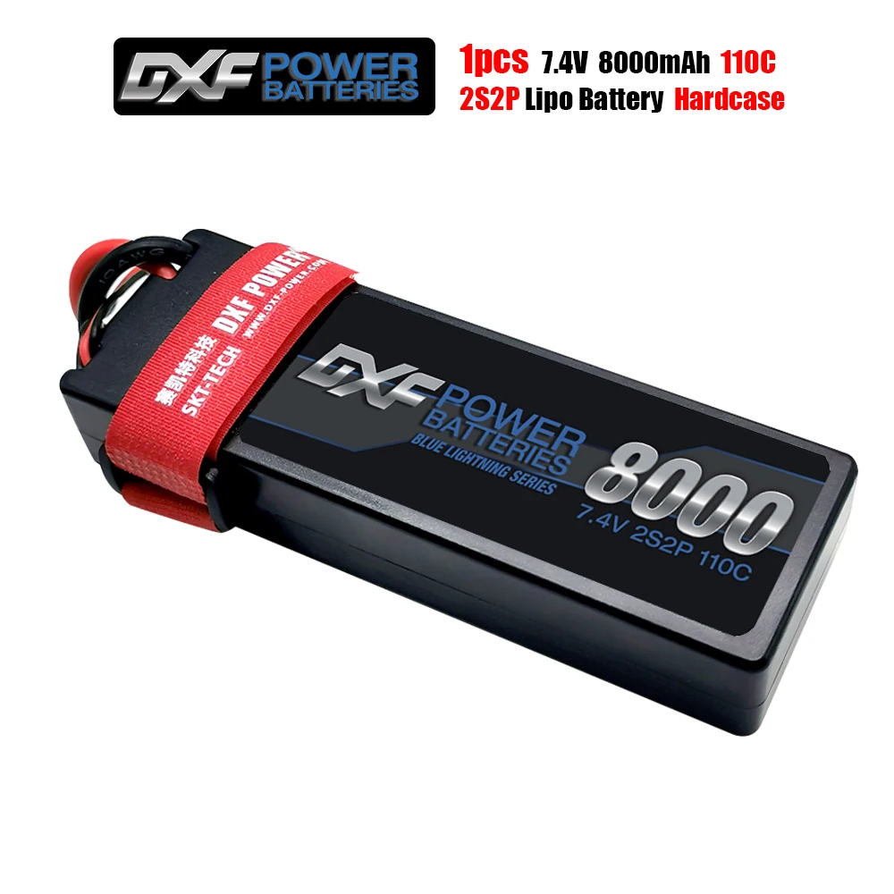 $34.2 DXF 2S 74V 8000mAh 110C Lipo Battery RC Parts Comfortable for TRXXX Car Drone Helicopter Boat