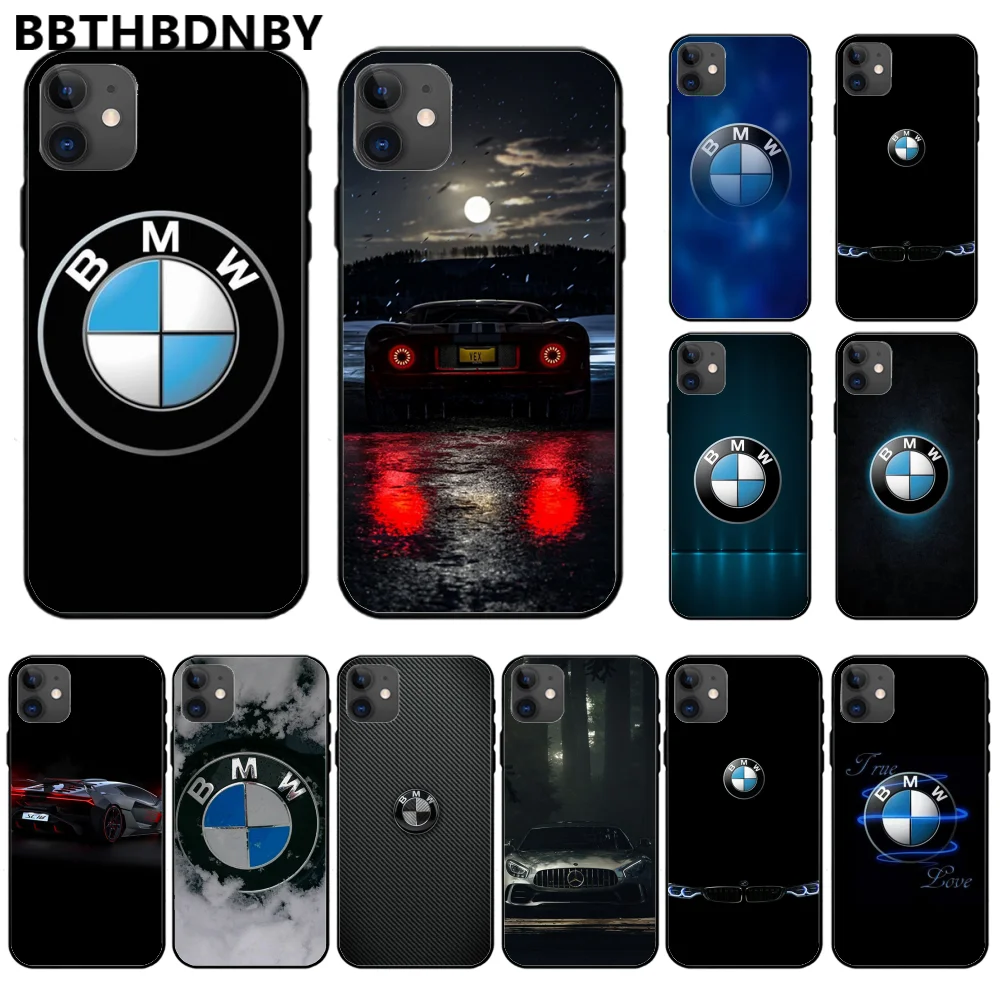 

Famous Car BMW Soft TPU Silicone Phone Case Soft Silicone TPU Phone Cover For iphone 11 pro max x xs xr 7 8 plus 6 6s 5 5s 5se