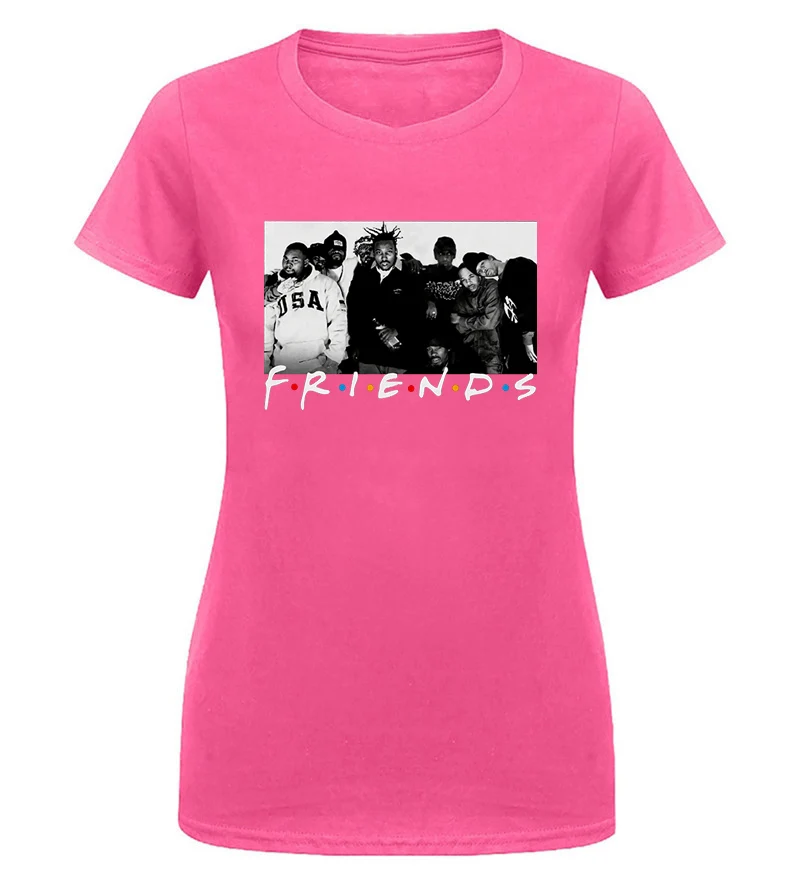 Women Pink Рубашка для ТВ-шоу Wu Tang Clan Friends - Цвет: Women Pink