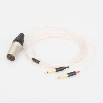 

Audiocrast 8cores Headphones Cable with 4pins XLR Male Plug For Audio Upgrade Cable For Meze 99 Classics/Focal Elear Headphones