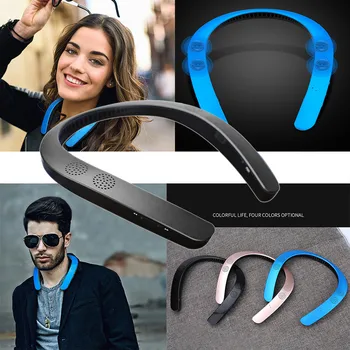 

40# Bluetooth 5.0 Wireless Neckband Neck Speaker Fm Aux Sd Usb Stereo For Iphone Portable High Quality Loudspeaker New Style