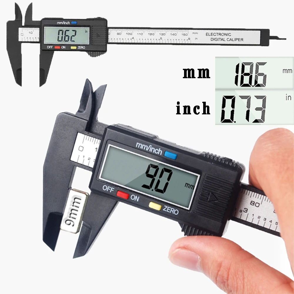 LCD Digital Display Dial Indicator Gauge/ Electronic Metric Caliper Micrometer 
