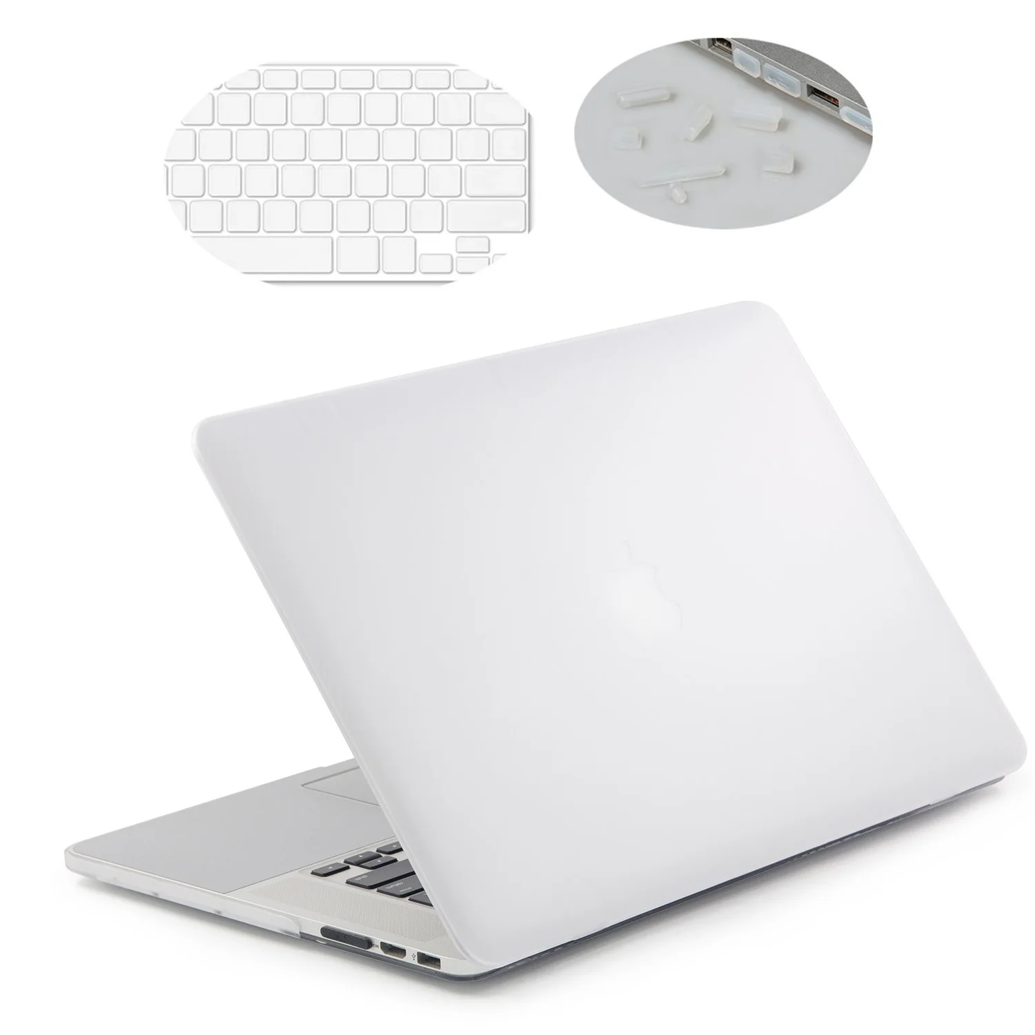 

laptop Case for MacBook Pro (Retina, 15-inch, Mid 2012 to Mid 2015) - Model A1398, Comes with Keyboard Cover and Port Plugs