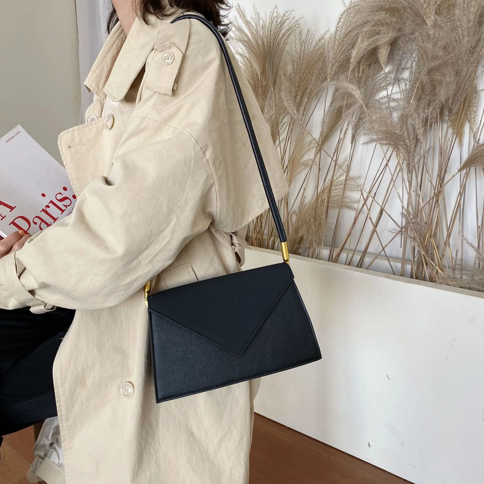 

Autumn And Winter Dull Polish Small Bag Women's 2019 New Style Retro Western Style Shoulder Bag Versitile Fashion Armpit Bag