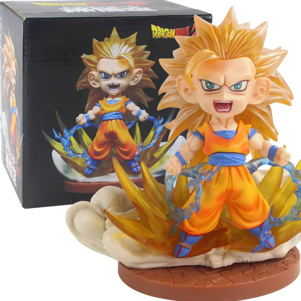 13 см Драконий жемчуг Z DBZ Аниме Супер сайян Сон Гоку готенкс Боевая битва