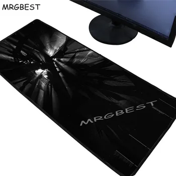 

MRGBEST Cool Black Background Texture Large Gaming Mouse Pad Lockedge for Laptop Computer Keyboard Pads Desk Mat Dota Lol Xl