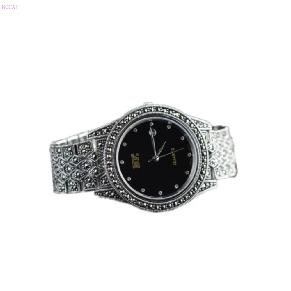 Серебро S925 стерлингового серебра ювелирные изделия для мужчин и wo мужчин общий тайский серебряный браслет часы для мужчин европейский и американский стиль