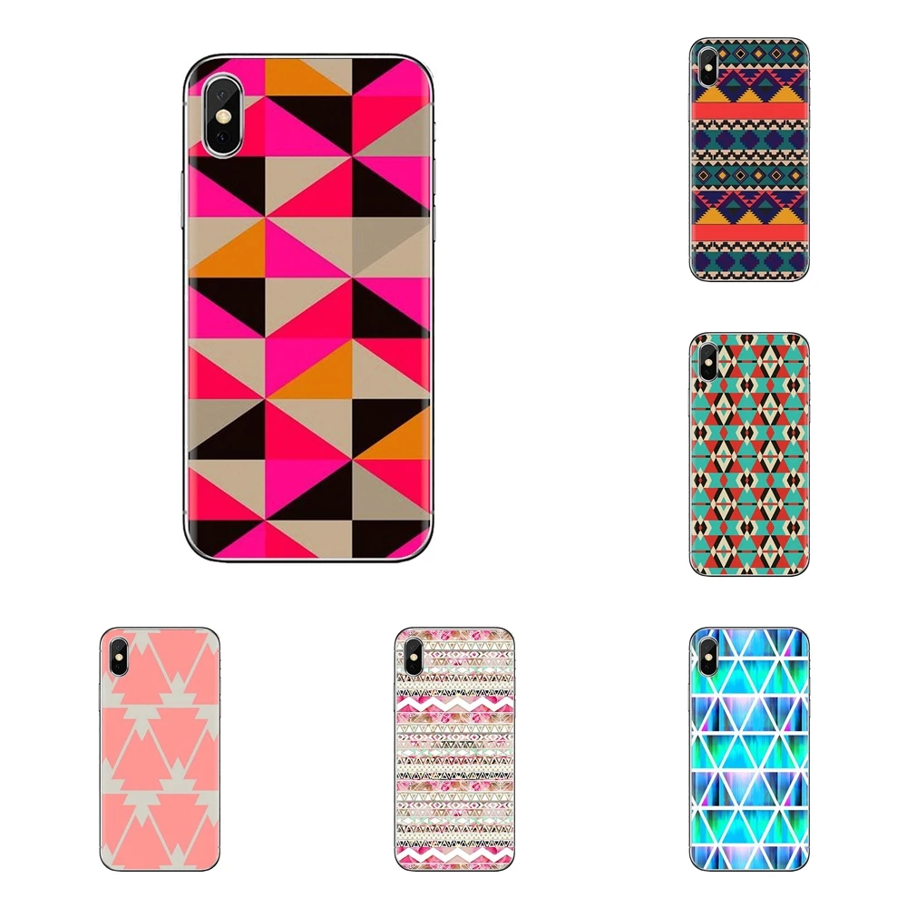 For LG G3 G4 Mini G5 G6 G7 Q6 Q7 Q8 Q9 V10 V20 V30 X Power 2 3 K10 K4 K8 2017 Soft Silicone Case Tribal Aztec Triangle On Nebula |