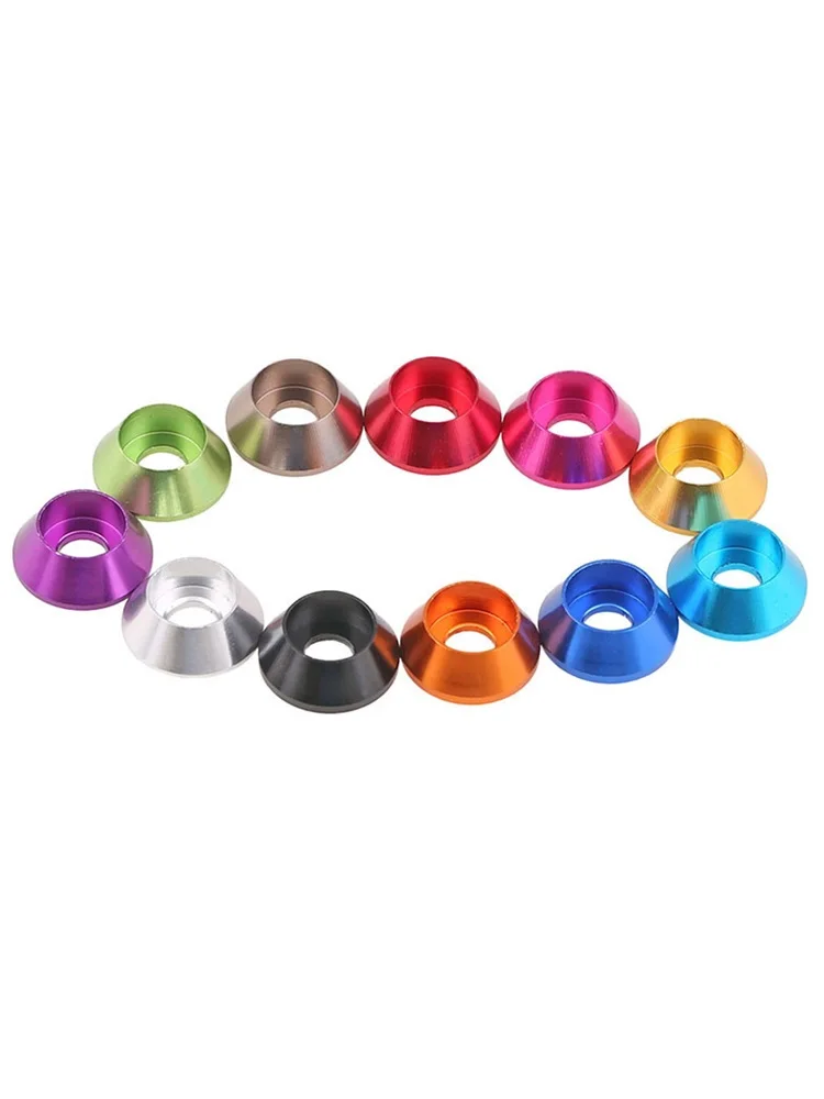 Cone Cup Head Washers Aluminum Alloy Washer Gasket For Screws Bolt M2 M2.5 M3 M4 Washers