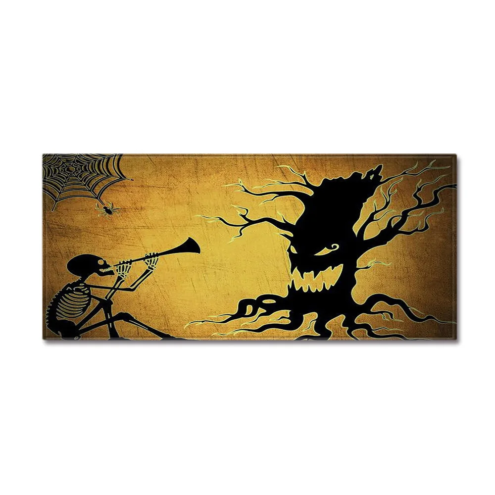Long Rectangle Carpet Bedroom Home Entrance Hallway Carpet Flannel Living Room Floor Rug Bedroom Doormat Flannel Sofa Foot Mat - Color: JA36