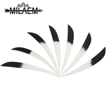 

30/50 pcs Archery Real Natural Feather Right Wings 5 inch Shield/Water Shape Arrow Vanes DIY Bow And Arrow Shooting Accessories