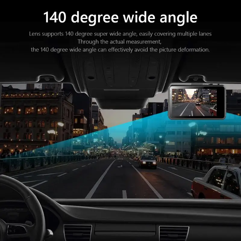 AD350 Full HD 1080P Видеорегистраторы для автомобилей Камера превосходным мастерством и долговечность 3 дюймов ЖК-дисплей Экран видеорегистратор ночного видения