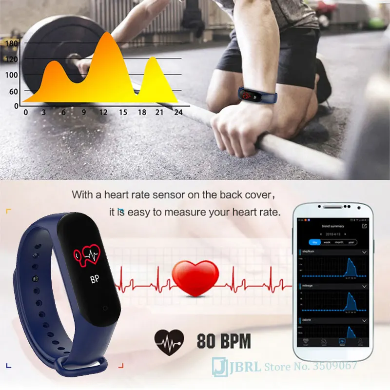  Smart Watch Kids Watches Children For Girls Boys Sport Bracelet Child Wristband Smart Band Fitness  - 32955372689