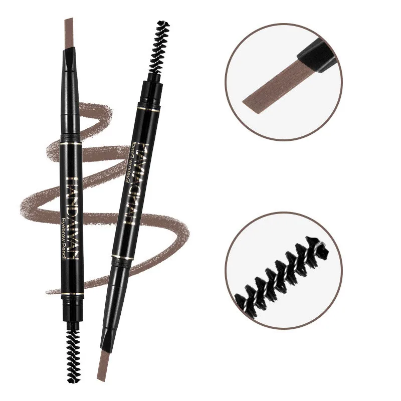 5 Colors Natural Eyebrow Pen Double Head Makeup Fashion Eyebrow Pencil 3D Microblading Waterproof Brow Tattoo Pen Cosmetic TSLM1