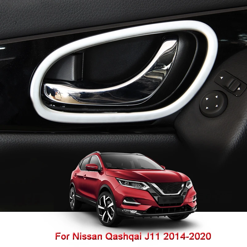 Für Nissan Qashqai J11 2014-2018 Innerer Türgriff Rand Rahmen Blenden 