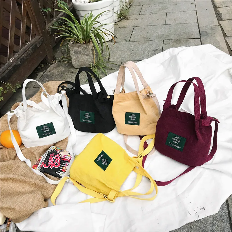 

Mobile Phone Bag Female Messenger Canvas Hand Japanese-style Literature And Art Bag Simple Fresh Retro New Arrival MORI Series S