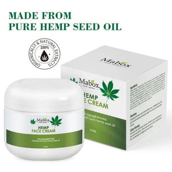 

Hemp Seed Oil Cream Moisturizing Dry Skin Repairing Tighten Face Massage Natural Organic Essence Oil Skin Care