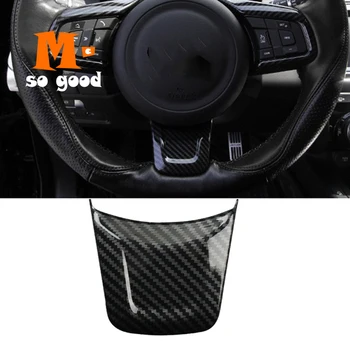 

ABS Carbon Fibre For Jaguar F-PACE F pace 20162017 2018 Car Steering wheel Button frame Covers Trim Car Accessories styling 1pcs
