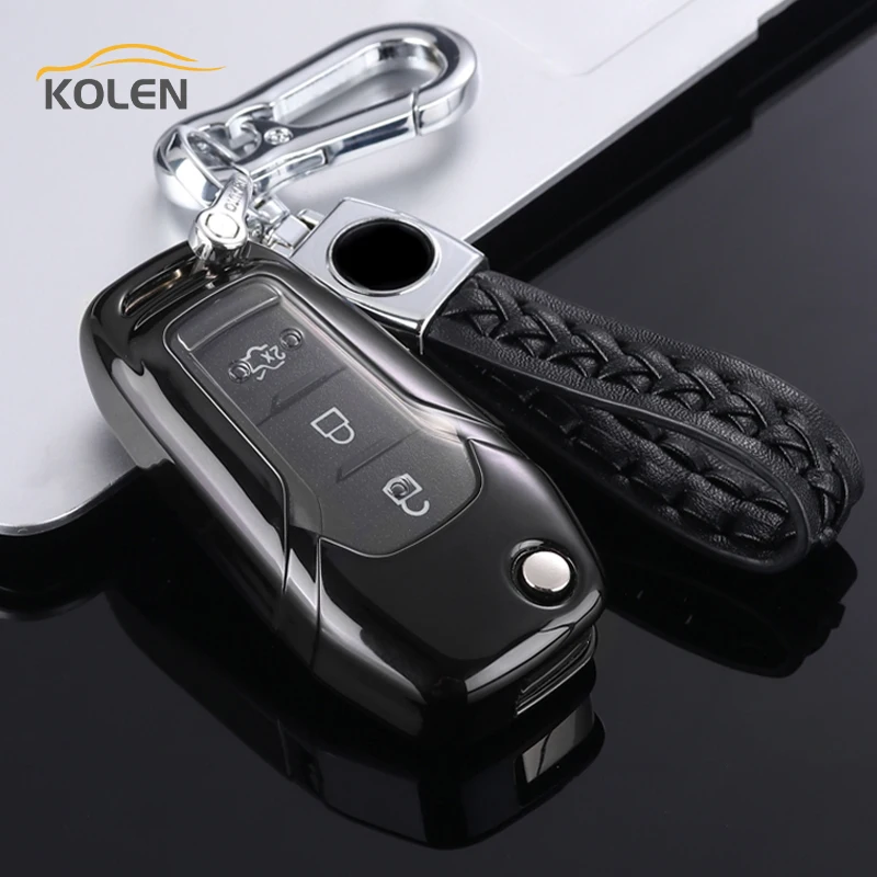 Soft TPU Car Remote Key Case Cover For Ford Fusion Mondeo Fiesta Escort Ranger Focus MK3 KUGA Ecosport Holder Shell Accessories - Hdea2f126bd45426380892a3fe67316507