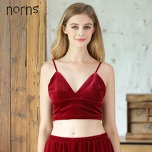 Norns Женская Золотая Бархатная Пижама осенняя и зимняя теплая майка Модная сексуальная пижама удобная домашняя Ночная одежда