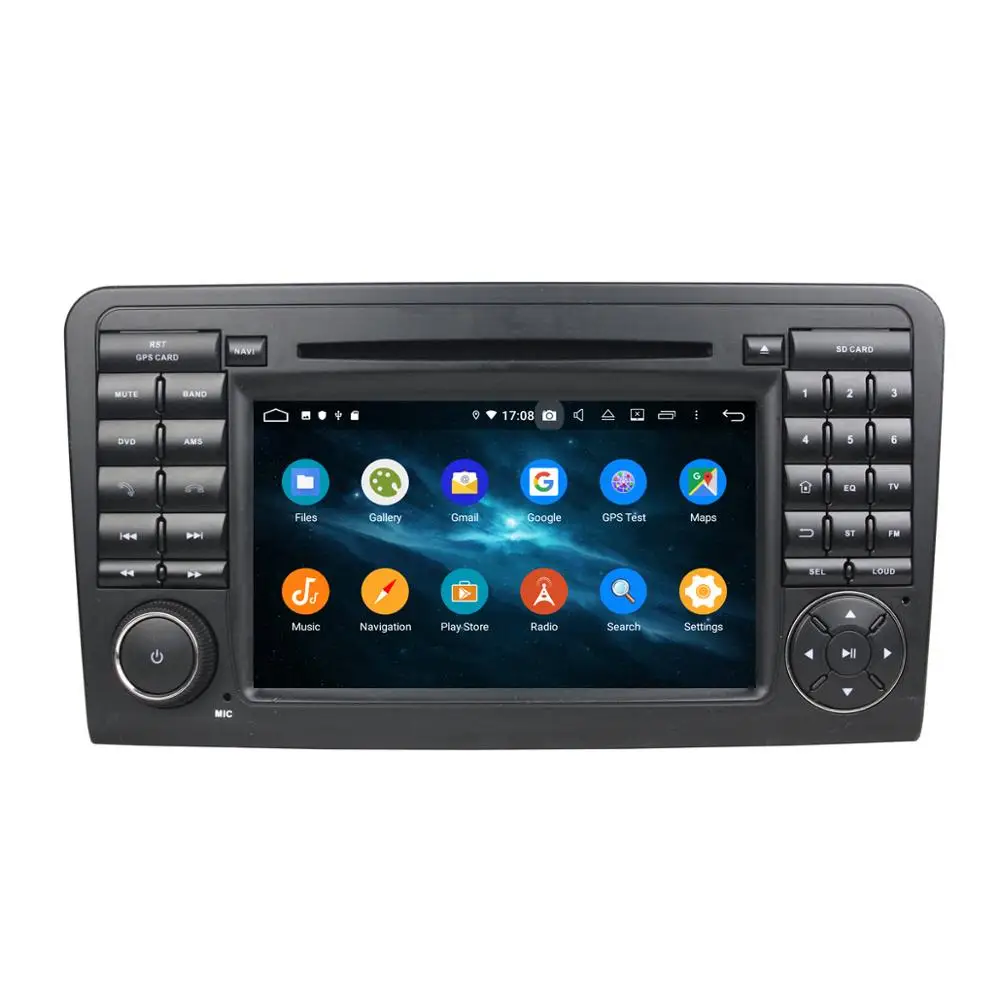 Android 9,0 мультимедийный плеер для Mercedes-Benz ML Class W164 05-12 радио головное устройство с dvd-плеером Радио Лента gps навигация