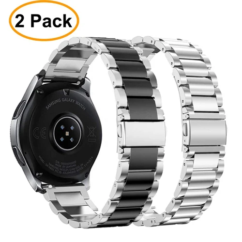 Ремешок для часов huawei gt для samsung galaxy watch band 46 мм active S3 Frontier/классический ремешок для часов металлический браслет+ пленка+ инструмент - Цвет ремешка: 6