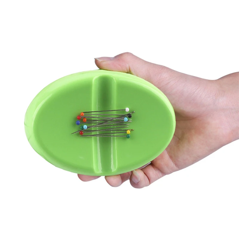 MIUSIE Пластиковый магнитный держатель для хранения на подушках, для нажимных штифтов, иглы на присоске, креативный штифт, магнитная коробка, швейные принадлежности