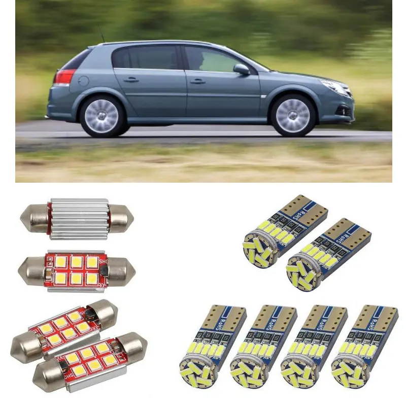 Внутренний светодиодный автомобильный светильник s для Opel signum хэтчбек z03 лампы для автомобилей номерной знак светильник 6 шт
