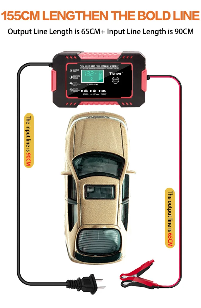 Automatic Car Battery Charger 12V