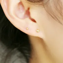 Креативные маленькие серьги молнии, модные 925 пробы серебряные ювелирные изделия, минималистичные милые лунные CZ серьги-гвоздики для женщин, подарки