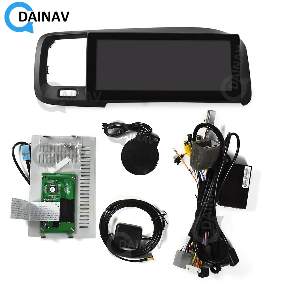 Автомагнитола на Android Авторадио в стиле Тесла для Volvo S60 V60 2011 2020 правой руки