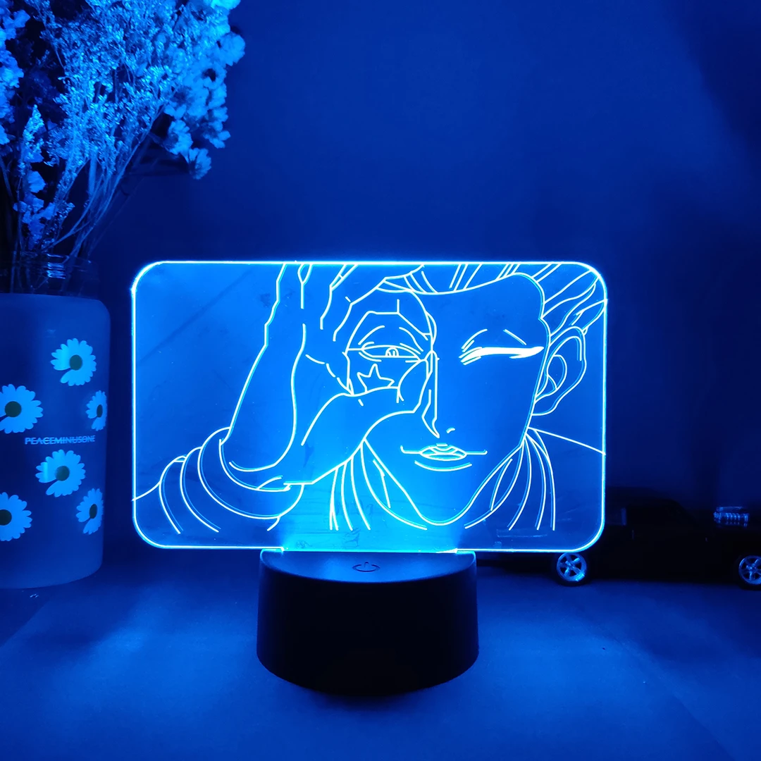 Japanese Anime Hunter X Hunter Character Hisoka Image Led Night Lamp Otaku Hxh Fan Novelty Gift Light Bedroom Decor On The Table Led Night Lights Aliexpress