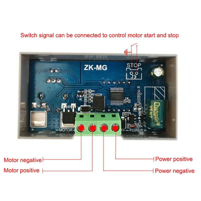 DC 5-30V 12v 24v 5A DC контроллер двигателя ШИМ Регулируемая скорость цифровой дисплей кодировщик рабочий Коэффициент частоты Макс 15A ZK-MG63HF