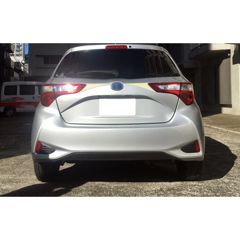 2 шт. крышка багажника, литье ABS хром для Toyota Yaris Vitz Задняя Крышка багажника