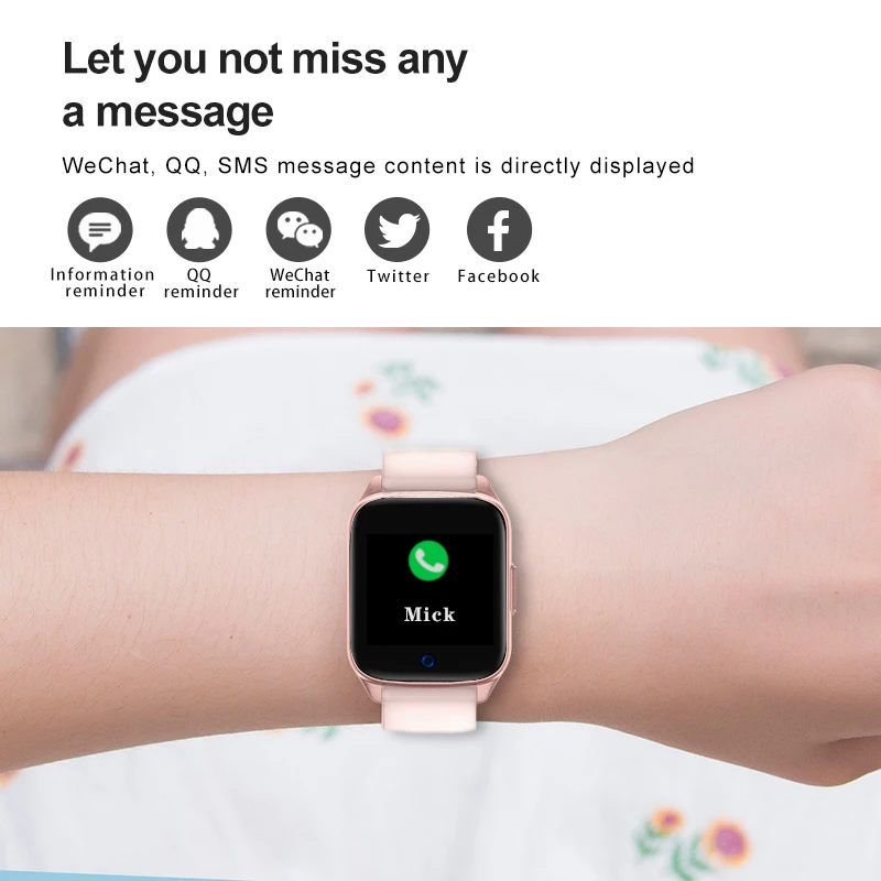 Lige New Women Smart Watch Waterproof Sport For Iphone Heart Rate Blood Pressure Function Smartwatc-2