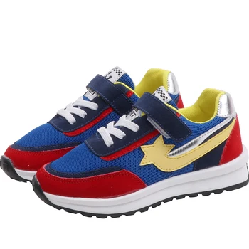 

Kids Sneakers Mixed Color Children Sports Shoes Anti-Slip Boys Mesh Casual Shoes Breathable Fashionable Cool YY018