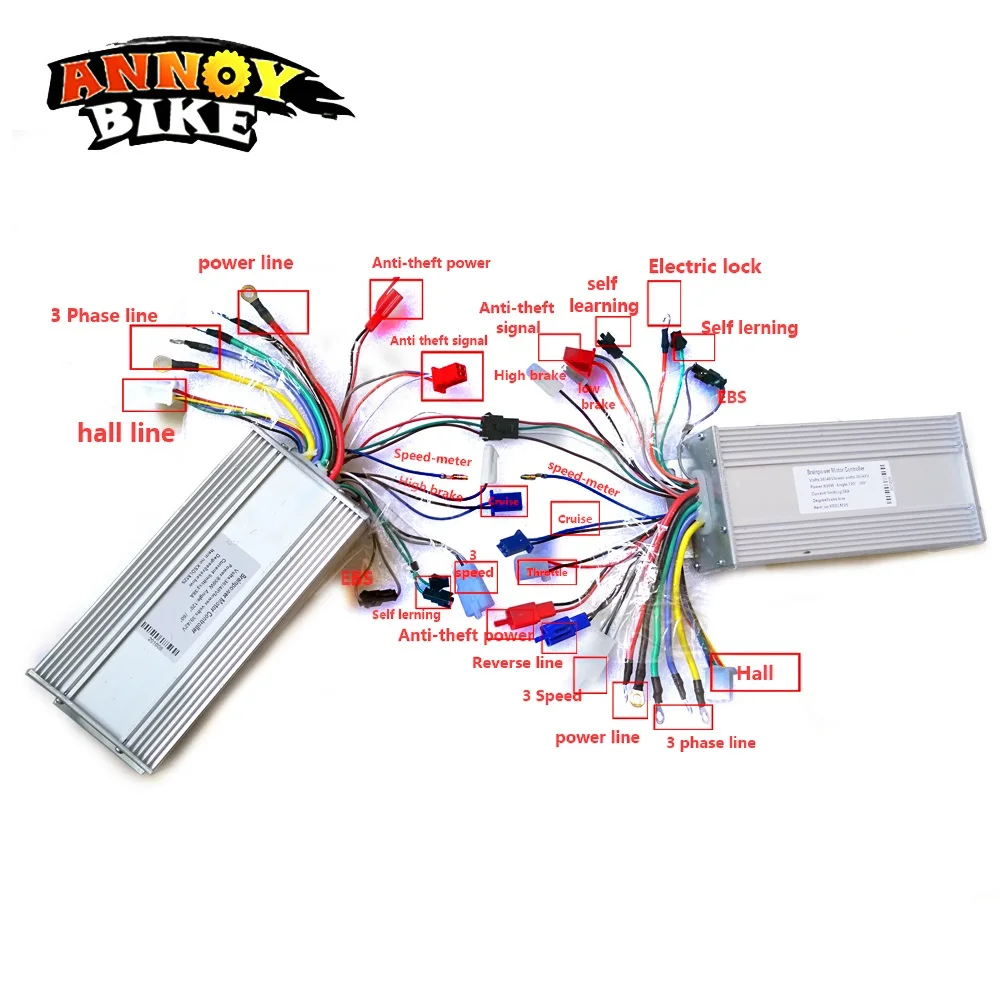 Купить Электровелосипед Параллельный контроллер BLDC мотор колесо ...