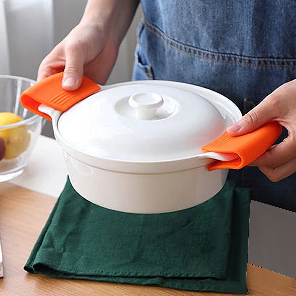 mango de cocina resistente al calor Aite Soporte para ollas de silicona para horno agarraderas solución para cocinar y hornear 