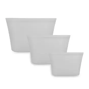 

Reusable Washable Silicon Food Storage Bags Cups Dishes Fresh Retain Protection LX9C