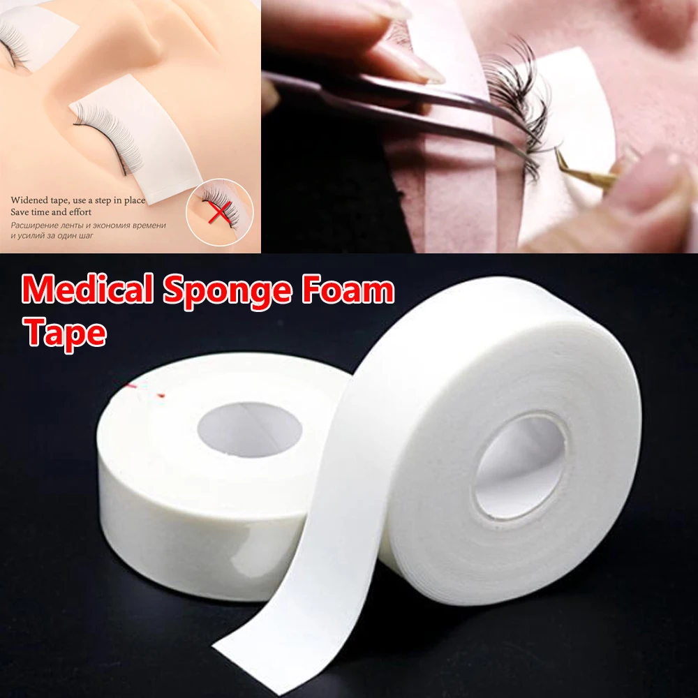 

1Roll Foam Sponge Lash Patch Medical Tape Security Protection Breathable Lint Free Eyelash Extension Under Eye Pads Tools TSLM2