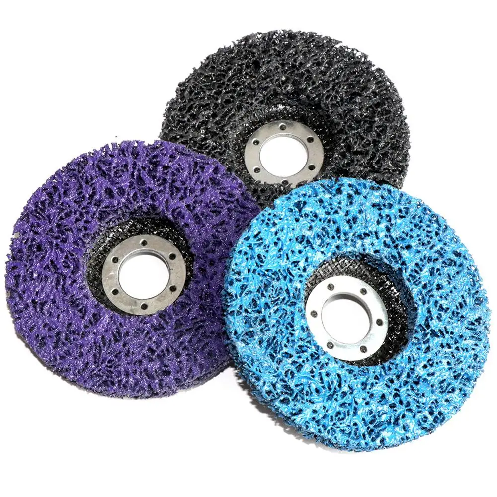 5"x7/8" 4.5 inch Poly Strip Abrasive Disc Wheel Set 3PC Easy Strip Disc