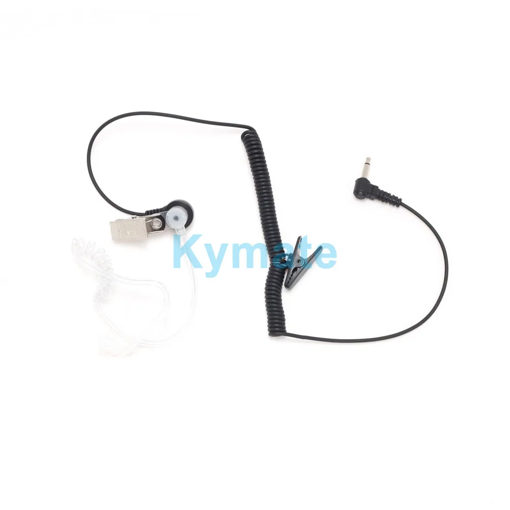 

10PCS 3.5 mm Single Earpiece Ear-hook Earphone With Spiral Cable Walkie Talkie Headset Polices Military Earphone For radio