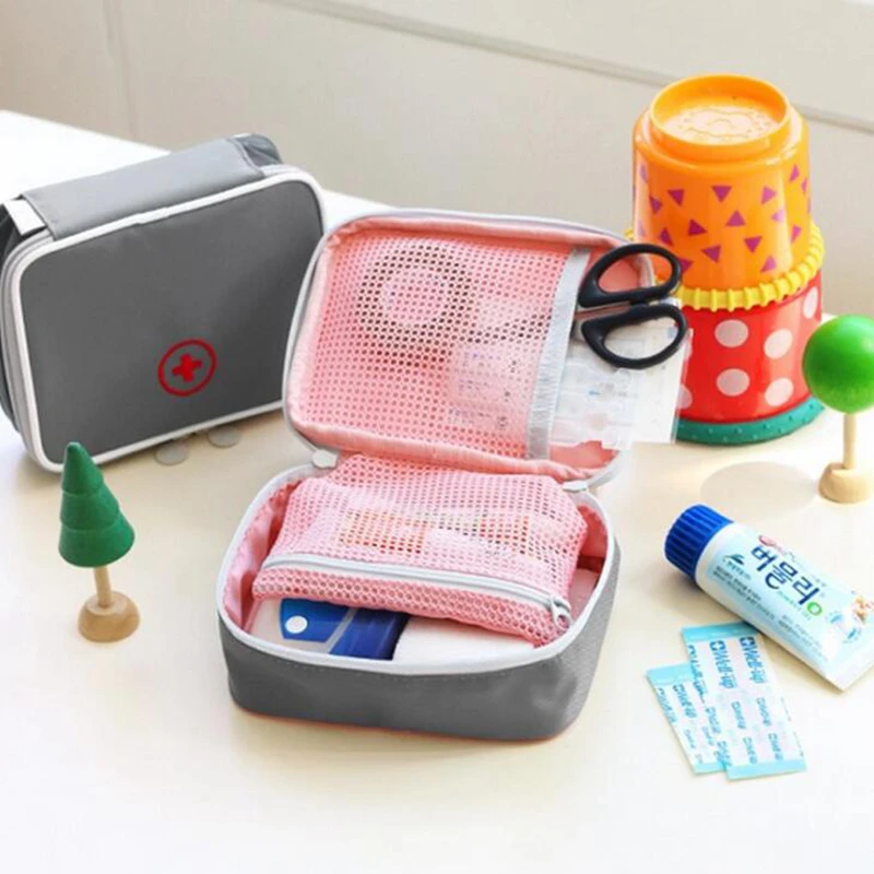 1PC Function First Aid Kit Organizers Emergency Drug Cotton Fabric Medicine Bag Pill Case Splitters Box Travel Accessories | Багаж и сумки